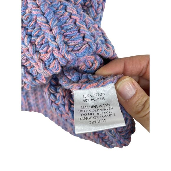 BOHME Multicolor Chunky Knit Sweater Vest Grandma Tank S - Picture 4 of 7